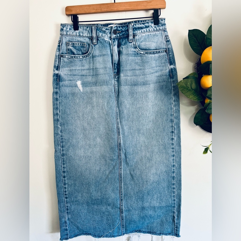 Carly Jean LA Taylor denim skirt